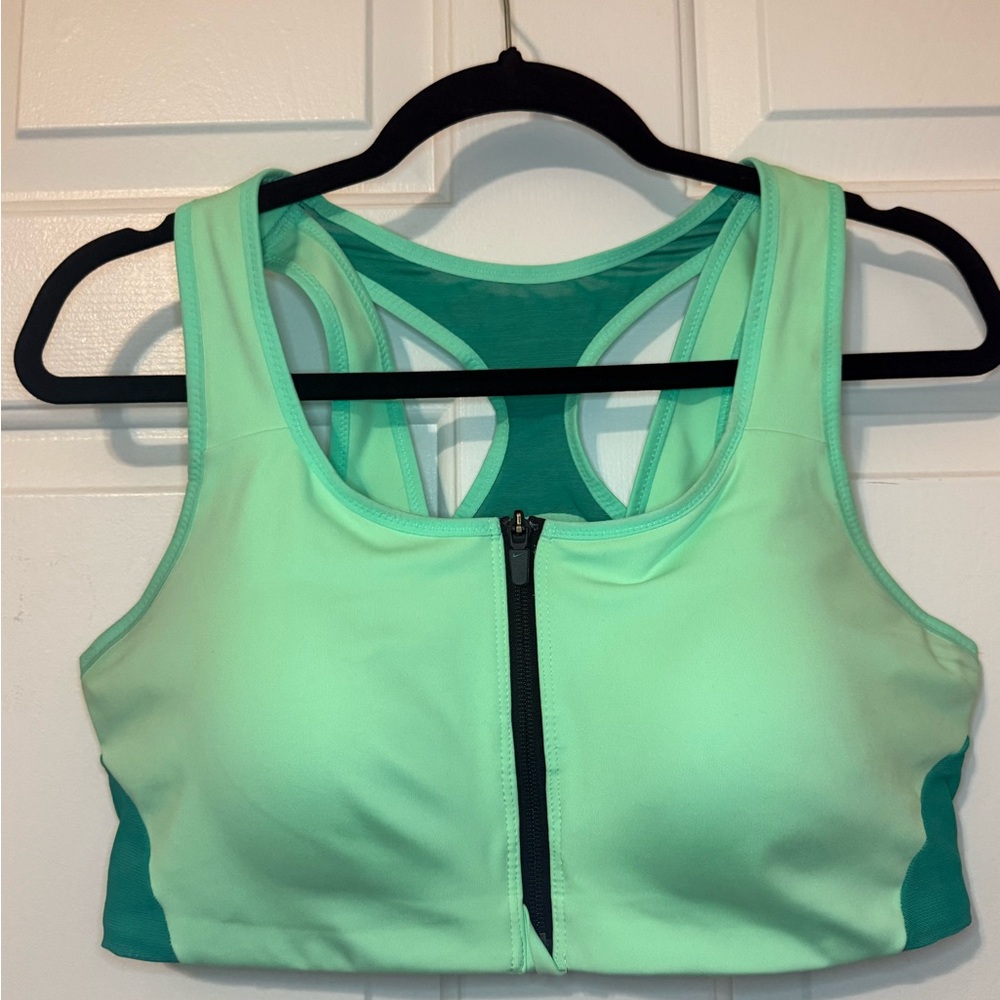 Nike Zip-Front Mint Sports Bra